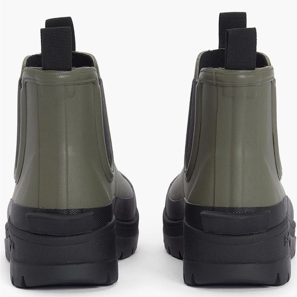 Barbour Olive Green Chelsea Boots - Picture 6 of 11